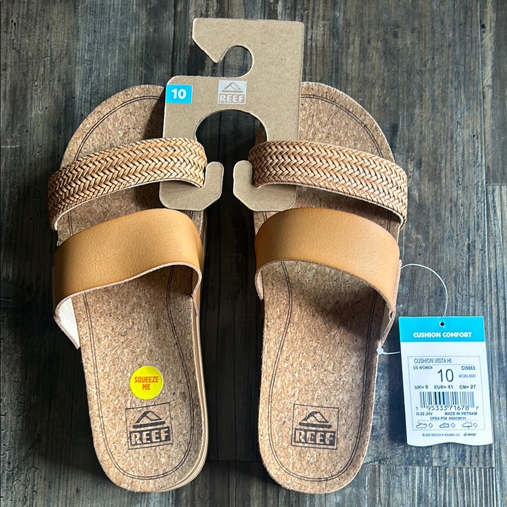 Reef Tan Sandals Comfortable Flip Flops